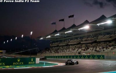 Les Force India à leur avantage en qualifications à Abu Dhabi