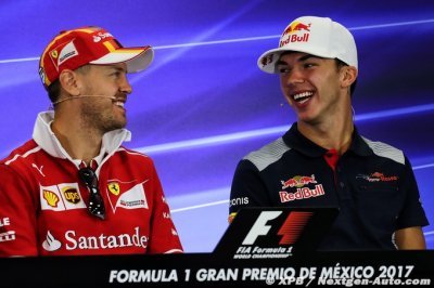 Gasly salue les ’mots gentils et conseils utiles’ de Vettel