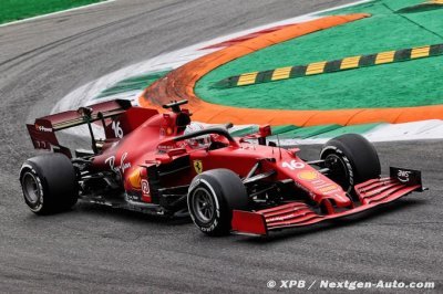 Leclerc ralenti par des problèmes moteurs, Sainz le devance à Monza