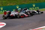 Grosjean mécontent du comportement de Hamilton en piste