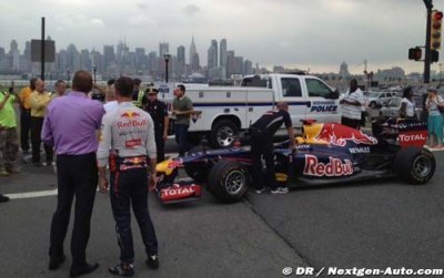 Coulthard a piloté sur le futur circuit du New Jersey