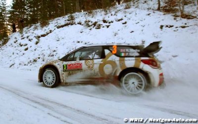 Meeke et Lefebvre au départ du Monte-Carlo avec Abu Dhabi Total WRT