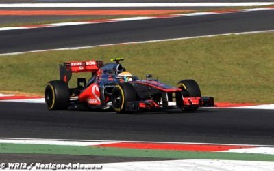 Lewis Hamilton struggled with rear anti-roll bar failure