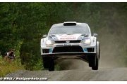Volkswagen driver Ogier sitting in second