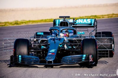 Barcelone II, jour 1&nbsp;: Une Mercedes totalement revue, Giovinazzi en tête à mi-séance