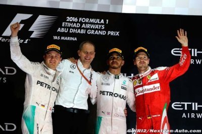 Lauda et Wolff saluent le 1er titre de Nico Rosberg