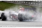 Vettel on top as the rains continue