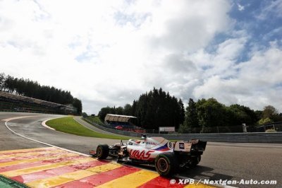 Mazepin up and racing in new Haas chassis