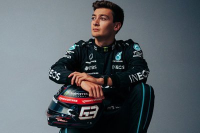 Russell dévoile son casque pour la saison de F1 2022