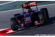 Max Verstappen en action pour Toro Rosso à Barcelone