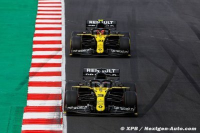 Renault F1 rentre dans le rang mais voit du positif au Portugal