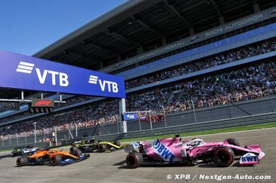 Perez signe une belle 4e place à Sotchi, Stroll frustré par Leclerc