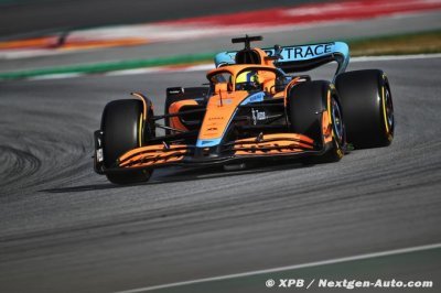 Essais F1 à Barcelone, J1&nbsp;: Norris entame la saison 2022 en tête