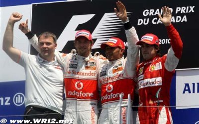 Premier podium de champions du monde depuis 1991