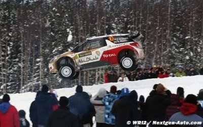 Khalid Al Qassimi au volant de la 3ème Citroën en Suède