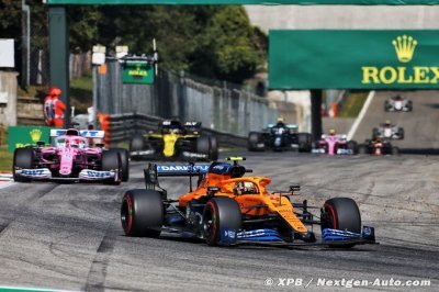 Selon Norris, Stroll ’ne mérite pas’ le podium avec le drapeau rouge