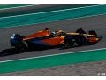McLaren met sa MCL36 en piste à Barcelone