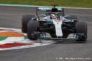 Les Mercedes en deuxième ligne à Monza