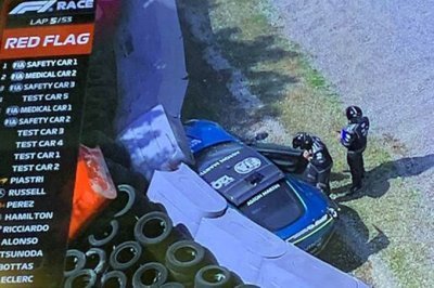 La safety car de la F1 se crashe lors des reconnaissances à Monza
