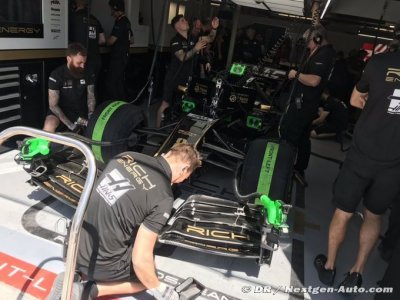 Haas réplique à Rich Energy sur Twitter