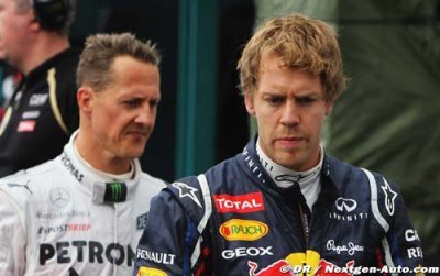 Vettel espère que Schumacher continuera en F1
