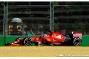 Ferrari souffrait d'un problème moteur dû à la FIA à Melbourne