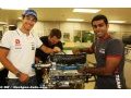 Senna and Chandhok visit Cosworth headquarters 