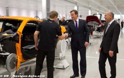 UK Prime Minister David Cameron visits McLaren