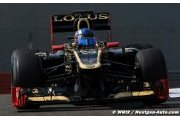 Nicolas Prost ravi de sa journée avec la Lotus E20
