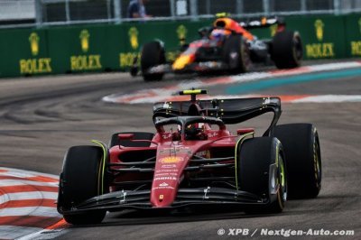 Sainz est surpris d’avoir résisté à Perez en fin de course à Miami