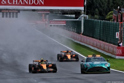 ’Bravo à la FIA’&nbsp;: McLaren F1 approuve la gestion de la pluie en Belgique