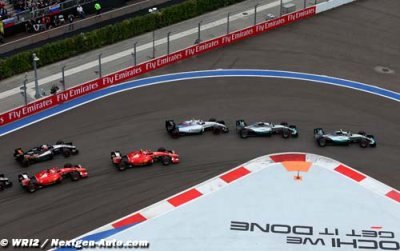 Moins de dépassements en F1 cette année qu’en 2014