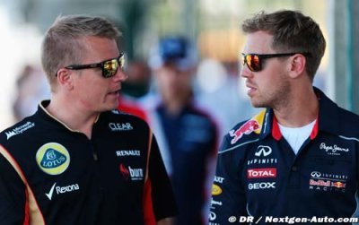 Raikkonen voit Vettel comme l’un des plus grands