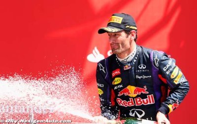 Webber sur le podium pour sa dernière en F1