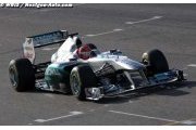 Jerez : Schumacher en tête, accidents pour Maldonado et Perez