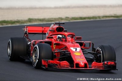 Bons débuts pour la Ferrari SF71H et Raikkonen