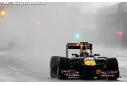 Webber le plus rapide sous la pluie