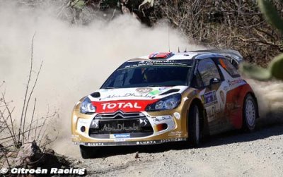 Ostberg, Meeke et Al Qassimi en DS3 WRC au Portugal