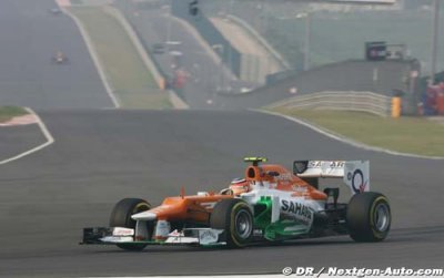 Quatre points à domicile pour Force India 