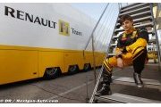 Jan Charouz visite Renault F1 à Valencia