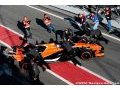 Alonso 'not happy' as McLaren breaks down