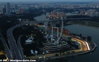 Drivers eye skies hours before Singapore race