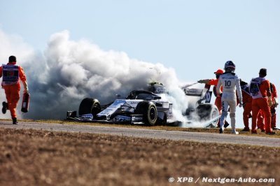 Un Gasly rapide a été perturbé par une crevaison et un incendie
