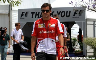 Alonso visera la première ligne demain