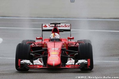 Vettel&nbsp;: Une journée sur piste mouillée, c’est toujours amusant