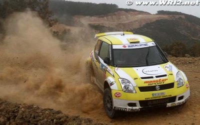 J-WRC&nbsp;: Burkart en tête après une journée difficile