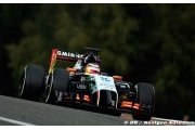 La pluie n'a pas aidé Force India