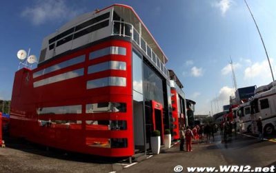 Teams still working on motor homes in Monaco