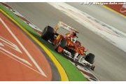 Ferrari test 2012 front wing in Singapore