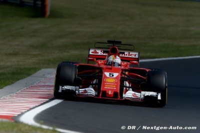 Vettel heads Ferrari one-two in qualifying for Hungarian GP